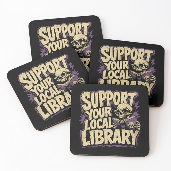 Item preview, Support Your Local Library Book Lover Librarian Reader designed and sold by HumansStuck12.