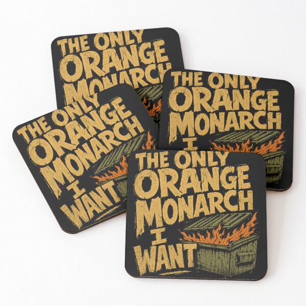 Item preview, The Only Orange Monarch I Want Anti Trump Political Satire designed and sold by RetroMini2026.