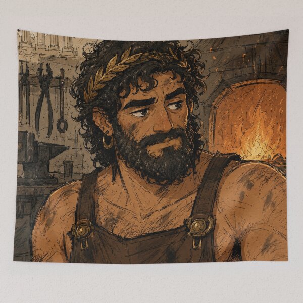 Item preview, Greek Mythology: Hephaestus God of Fire designed and sold by bapupa.