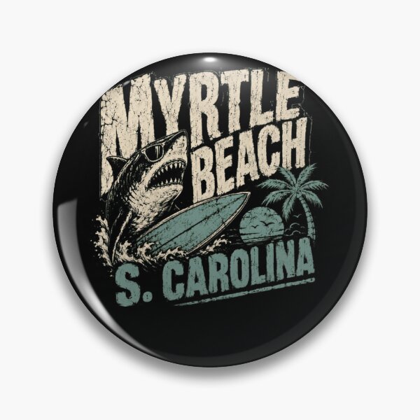 Item preview, Myrtle Beach S. Carolina Surfing Shark Vacation Souvenir designed and sold by HumansStuck12.