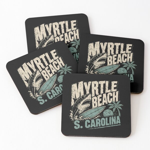 Item preview, Myrtle Beach S. Carolina Surfing Shark Vacation Souvenir designed and sold by HumansStuck12.