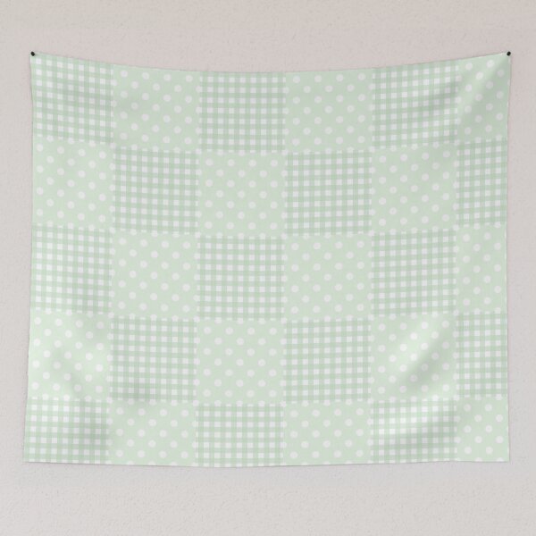 Item preview, Sage Green Checks and Dots designed and sold by SmallDart Creations.