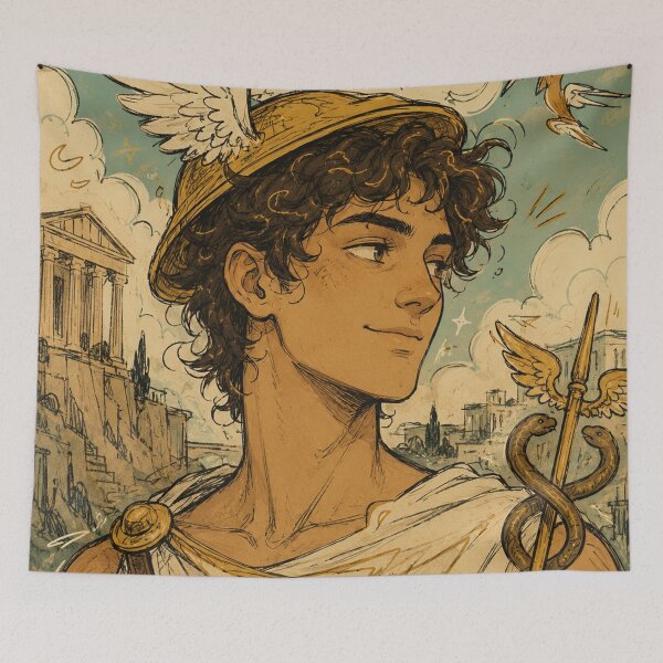 Item preview, Greek Mythology: Hermes God of Messengers designed and sold by bapupa.