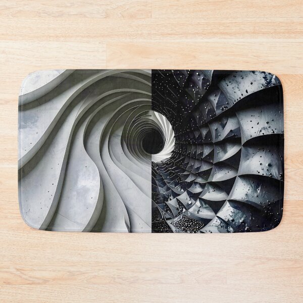 Item preview, Intricate Abstract Structures in Gray Stone designed and sold by Vicky Brago-Mitchell®.