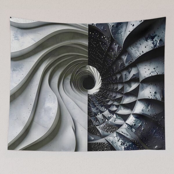 Item preview, Intricate Abstract Structures in Gray Stone designed and sold by Vicky Brago-Mitchell®.