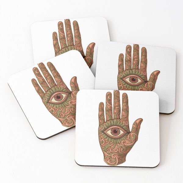 Item preview, Retro Groovy Mystical Hand Art designed and sold by ameetlumiere.