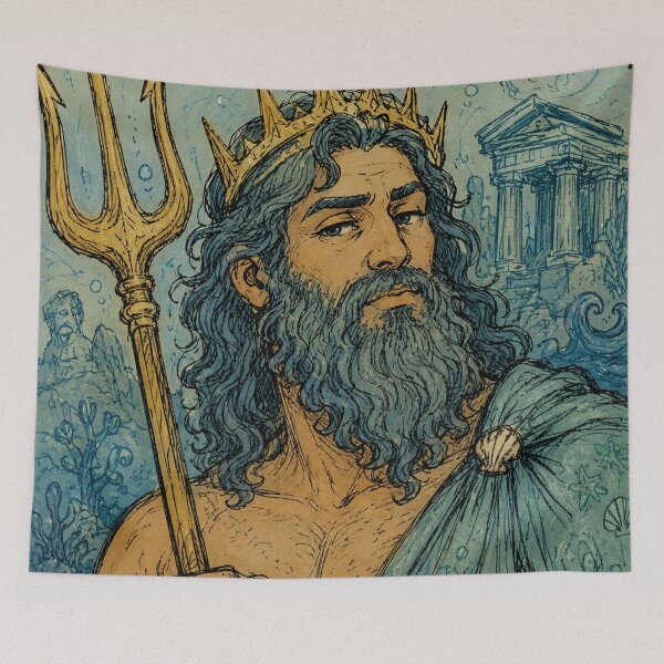 Item preview, Greek Mythology: Poseidon God of the Sea designed and sold by bapupa.