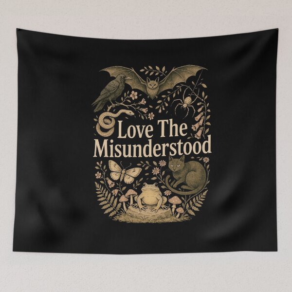 Item preview, Love the Misunderstood Gothic Animals and Insects designed and sold by VioletNance.