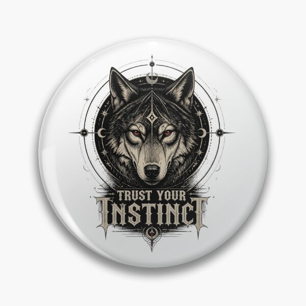 Item preview, Trust Your Instinct – Mystic Wolf Streetwear designed and sold by Brain shot.