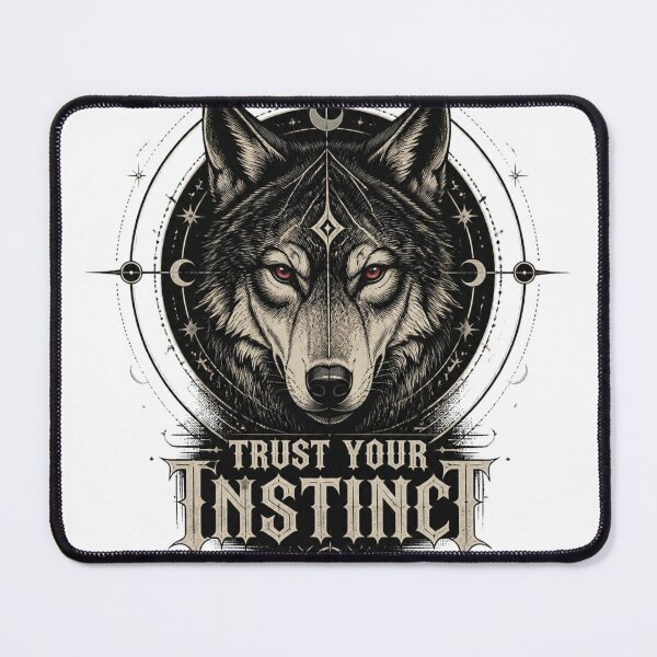 Item preview, Trust Your Instinct – Mystic Wolf Streetwear designed and sold by Brain shot.