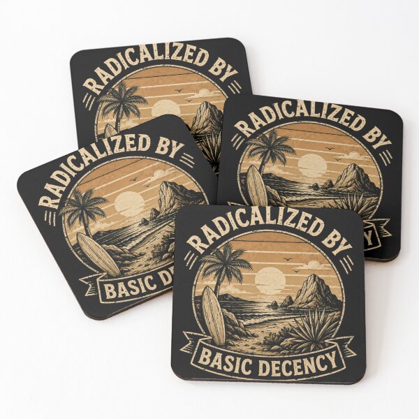 Item preview, Radicalized By Basic Decency Social Justice Advocate Morality Ethics Values designed and sold by RetroMini2026.