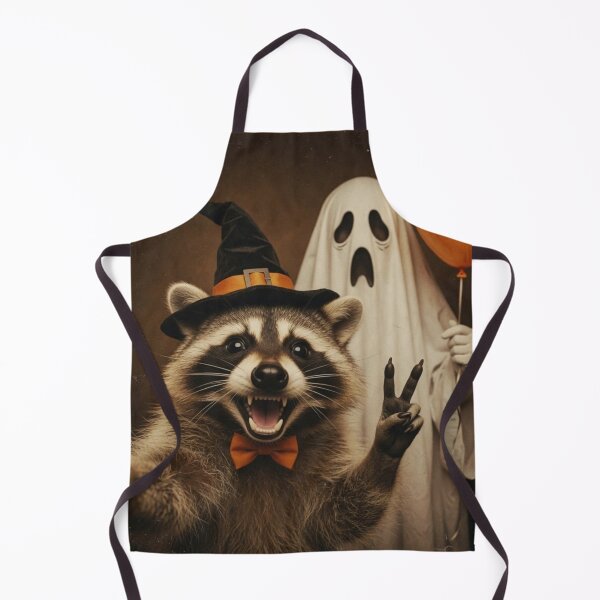 Item preview, Funny Ghost Raccoon Selfie Vintage Polaroid Halloween designed and sold by CF_VintageDesign.