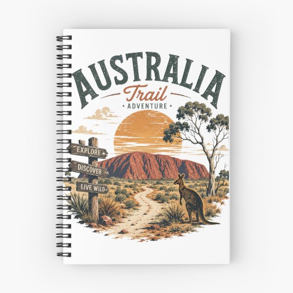 Item preview, Vintage Uluru Trail Adventure in Australian Outback designed and sold by RiderSpoon.