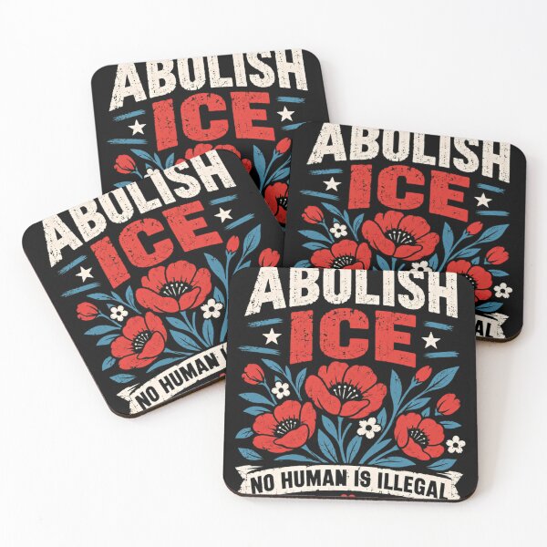 Item preview, Abolish Ice No Human Is Illegal Immigration Rights Activism designed and sold by RetroMini2026.