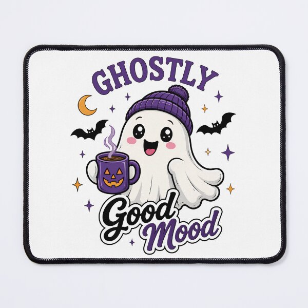Item preview, Ghostly Good Mood – Cute Coffee Ghost Halloween Design designed and sold by SVALANART.