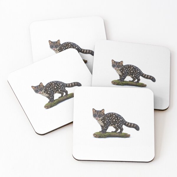 Item preview, Spotted-Tail Quoll Moonlit Painterly Wildlife Art designed and sold by Helt-enkelt.