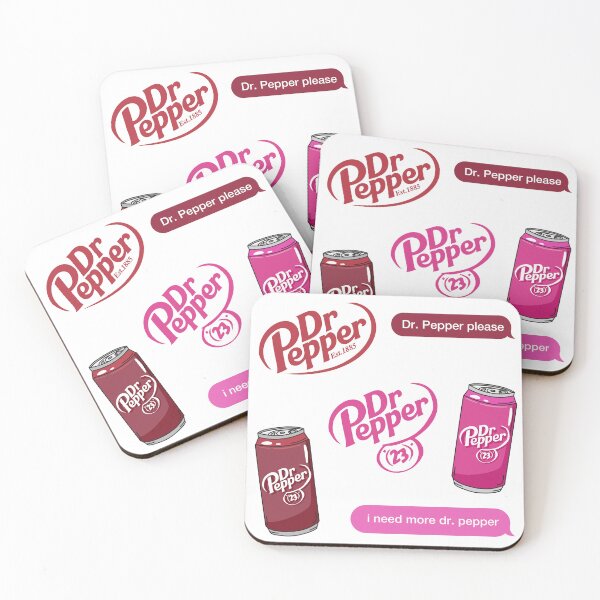 Item preview, Dr. Pepper Pack. Red and Pink Soda Can. I Need More Dr Pepper.  designed and sold by CoCoArt-Ua.