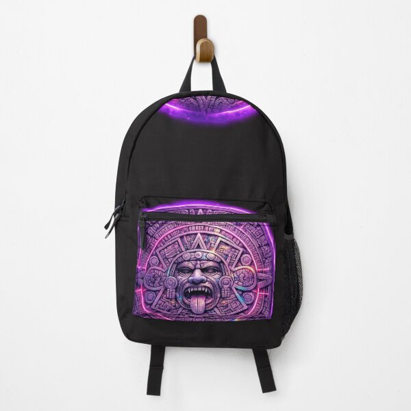 Item preview, Vaporwave Aztec Sun Stone - Neon Mesoamerican Antiquity designed and sold by A E S T H E T A T A G.