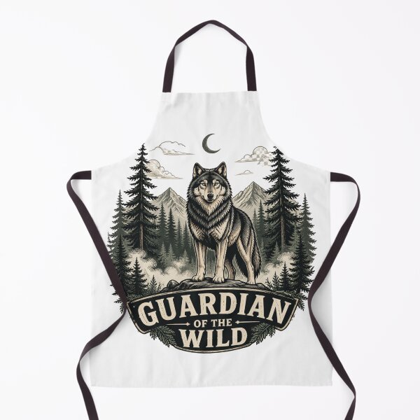 Item preview, Guardian of the Wild – Vintage Forest Wolf designed and sold by Brain shot.