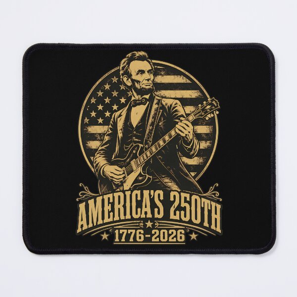 Item preview, Abraham Lincoln Guitar America 250th 1776-2026 designed and sold by TypeRiotStudio.