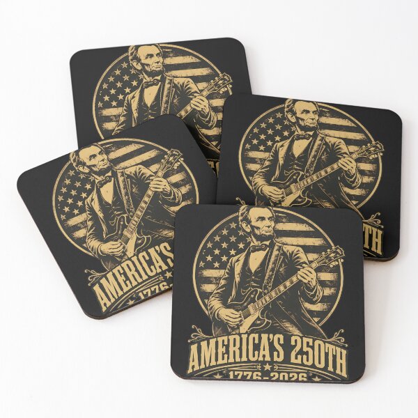 Item preview, Abraham Lincoln Guitar America 250th 1776-2026 designed and sold by TypeRiotStudio.