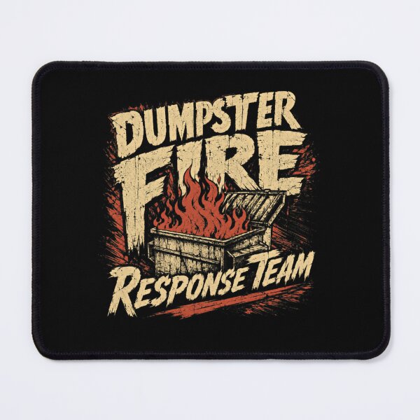Item preview, Dumpster Fire Response Team Crisis Management Humor Sarcasm designed and sold by RetroMini2026.