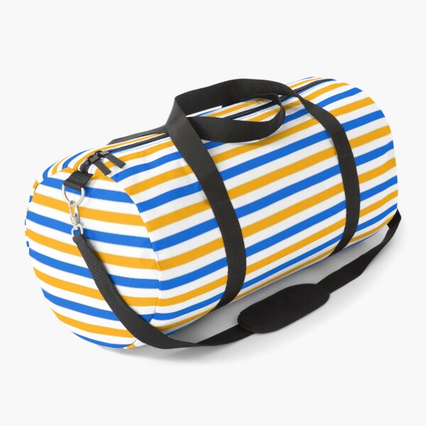 Item preview, Yellow And Blue Stripes Design White  designed and sold by PatternTitan.