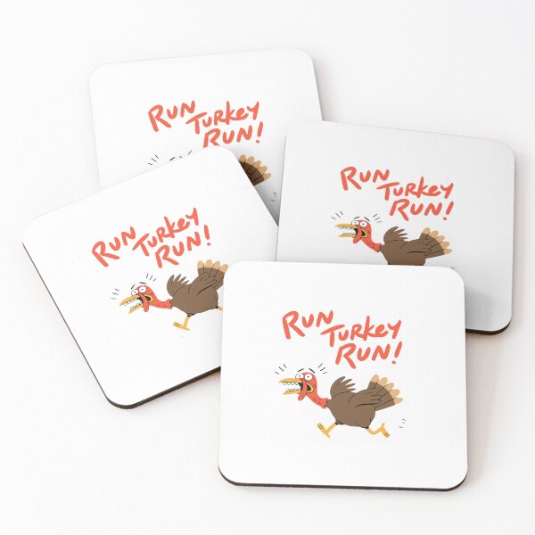 Item preview, Run Turkey Run Funny Thanksgiving Cartoon Design designed and sold by Ramona-Gliga.