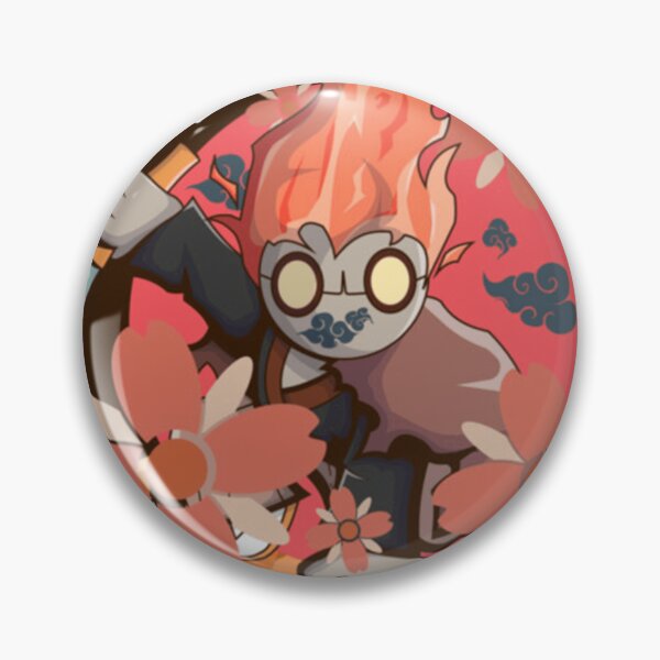 Item preview, Samurai flames warrior character  designed and sold by brooklynngalen.