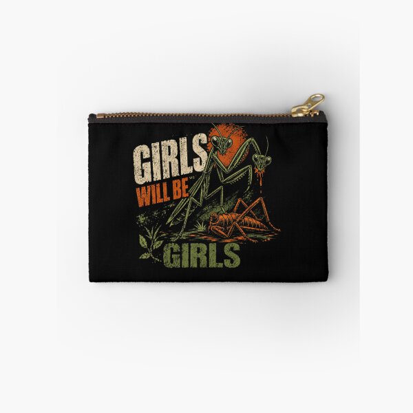 Item preview, Girls Will Be Girls Praying Mantis Dark Humor Insect Lover designed and sold by RetroMini2026.