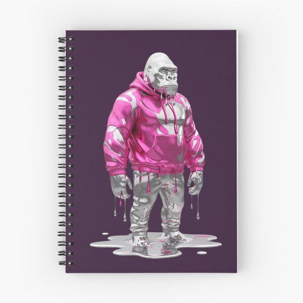 Item preview, Liquid Metallic Chrome Melting Hypebeast Gorilla Hoodie designed and sold by DripCultureLab.