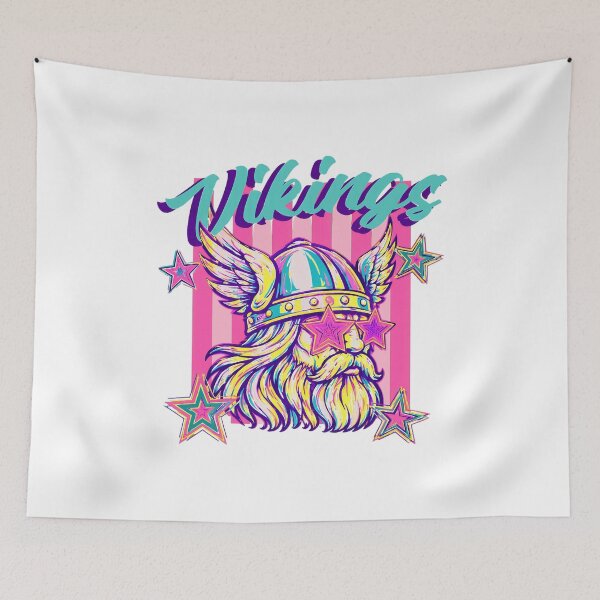 Item preview, Viking Warrior Neon Retro Star Graphic Artwork designed and sold by JenniferH80146.