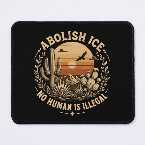 Item preview, Abolish Ice No Human Is Illegal Human Rights Activism Supporter designed and sold by RetroMini2026.