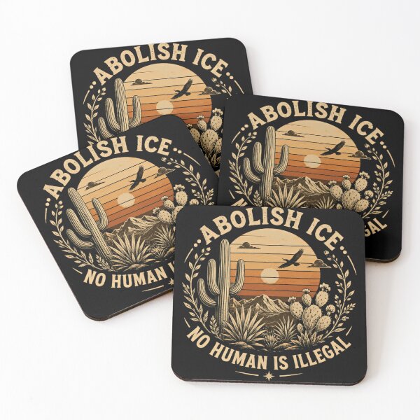 Item preview, Abolish Ice No Human Is Illegal Human Rights Activism Supporter designed and sold by RetroMini2026.
