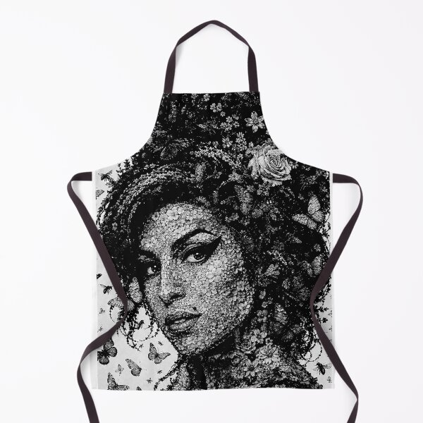 Item preview, Floral Beehive Soul Icon Black and White Mosaic Art designed and sold by Hen-C-Art.