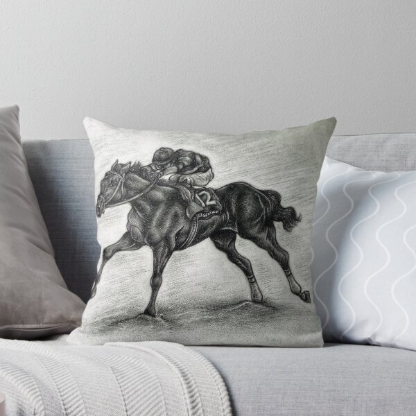 Item preview, Senor Buscador racehorse - with background designed and sold by Carmen Jimenez.