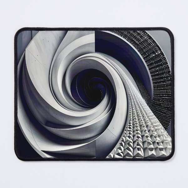 Item preview, Intricate Geometric Abstract Design in Gray Stone designed and sold by Vicky Brago-Mitchell®.