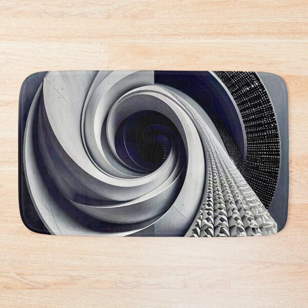 Item preview, Intricate Geometric Abstract Design in Gray Stone designed and sold by Vicky Brago-Mitchell®.