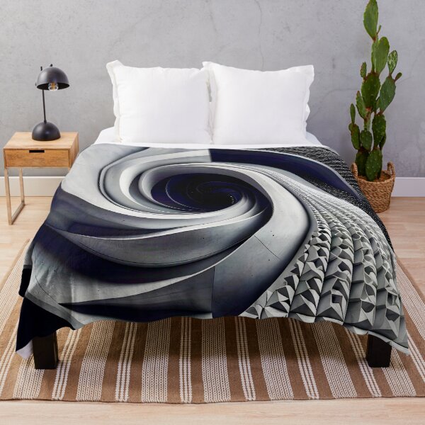 Item preview, Intricate Geometric Abstract Design in Gray Stone designed and sold by Vicky Brago-Mitchell®.