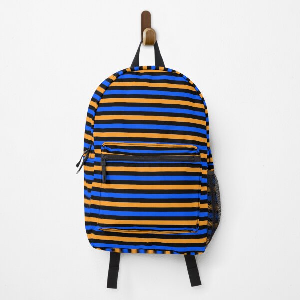 Item preview, Yellow And Blue Stripes Design Black  designed and sold by PatternTitan.