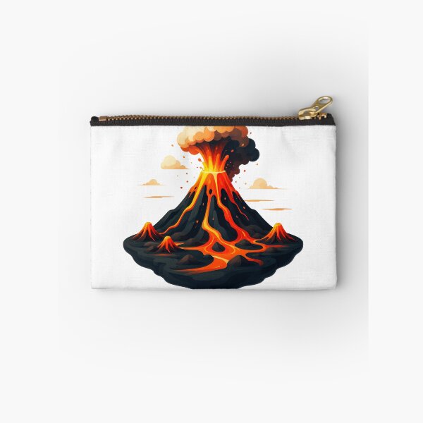 Item preview, Stylized Volcano Eruption with Glowing Lava River designed and sold by RiderSpoon.