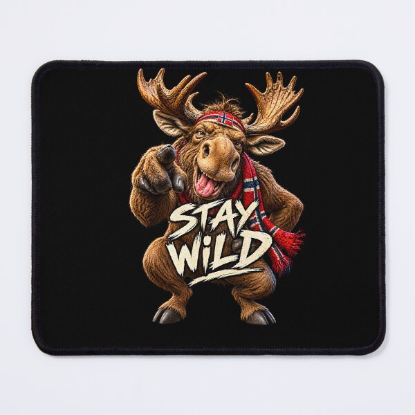 Item preview, Stay Wild Moose – Funny Norway Moose Nordic Wilderness Design designed and sold by R3XFORGE.