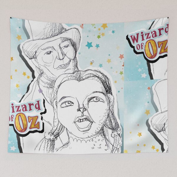 Aperçu de l'œuvre Wizard of OZ, Dorothy and the Wizard (Pop-Art drawing by ACCI)  créée et vendue par VanyssaGraphics.