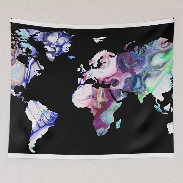 Item preview, pastel map world map designed and sold by jsebouvi.