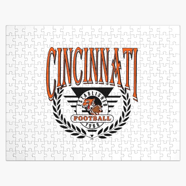 Item preview, Vintage Tiger Football Emblem With Classic Athletic Spirit designed and sold by SarahSanc43018.