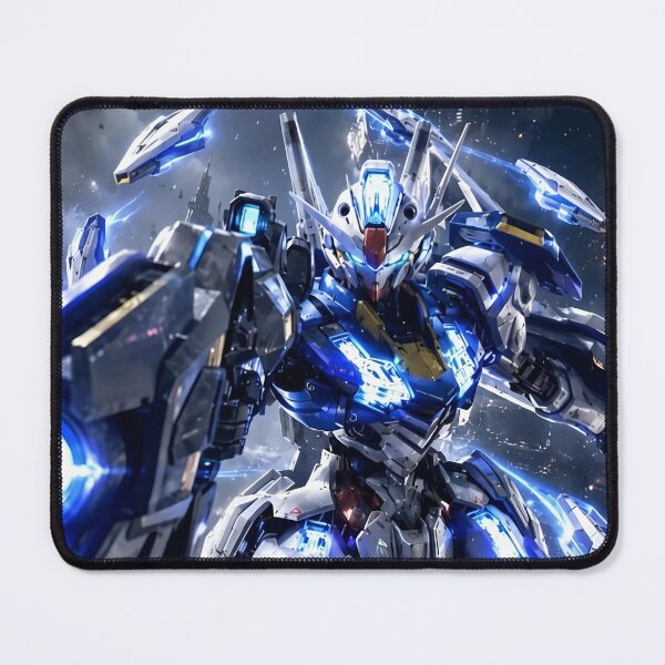 Item preview, Gundam Aerial Cosmic Battle Mecha | Blue White Mobile Suit Sci-Fi Anime Art designed and sold by Dyan4.