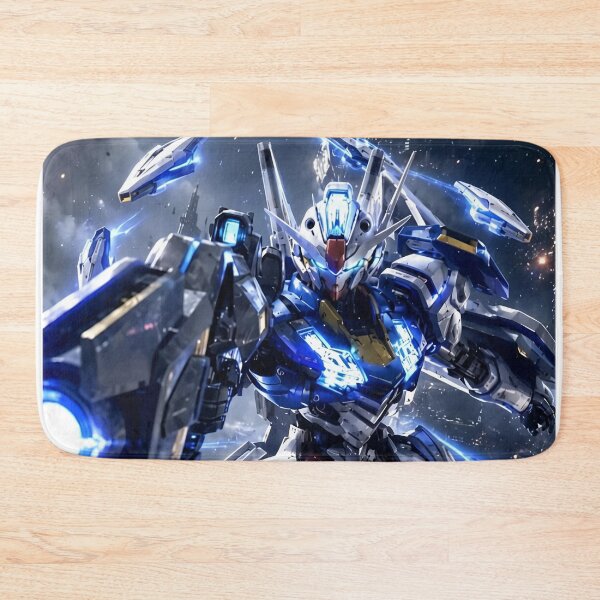 Item preview, Gundam Aerial Cosmic Battle Mecha | Blue White Mobile Suit Sci-Fi Anime Art designed and sold by Dyan4.
