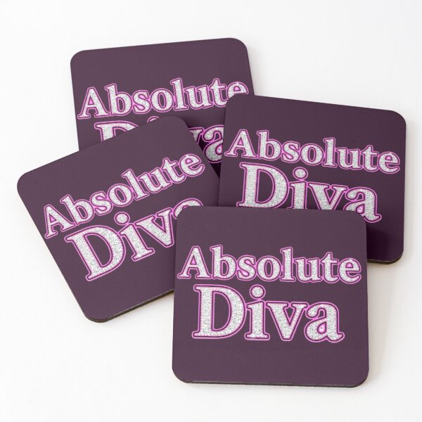 Item preview, Rhinestone Bling Diamond Absolute Diva Hot Pink Text designed and sold by DripCultureLab.