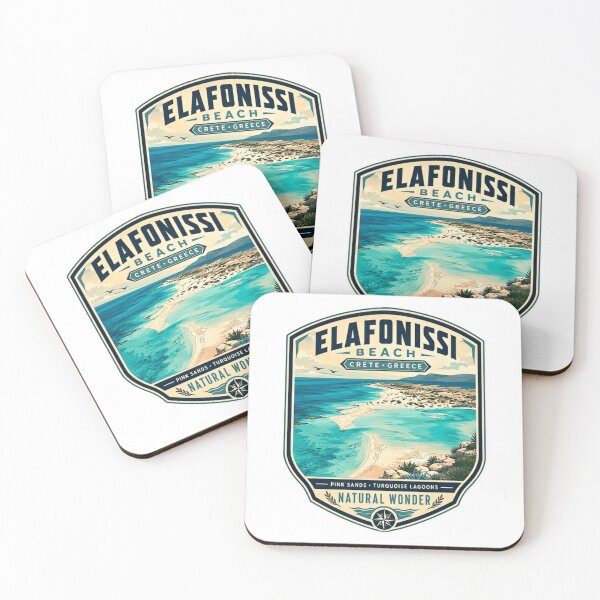 Item preview, Elafonissi Beach Crete Greece Pink Sands Turquoise Lagoons Natural Wonder Travel Destination designed and sold by Simsimah26Parks.