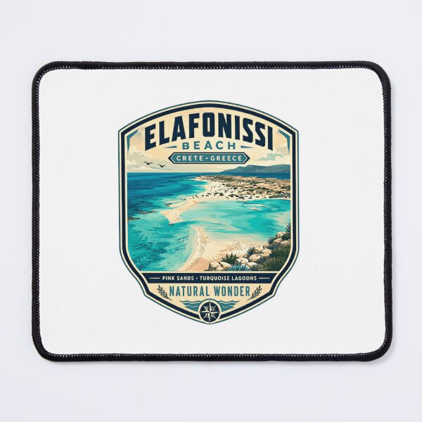 Item preview, Elafonissi Beach Crete Greece Pink Sands Turquoise Lagoons Natural Wonder Travel Destination designed and sold by Simsimah26Parks.
